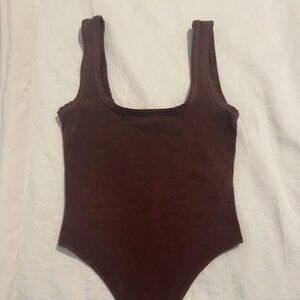 FOREVER 21 Women's Brown Bodysuit Top Small